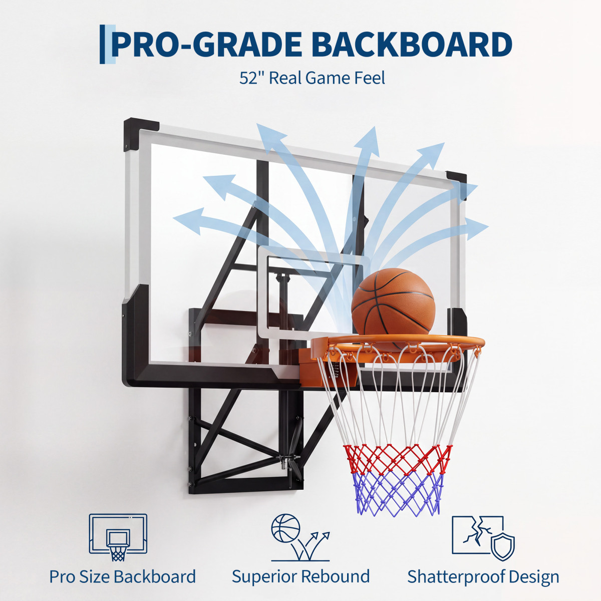 Регулируемое настенное кольцо  – обзор и цена Basketball Hoop